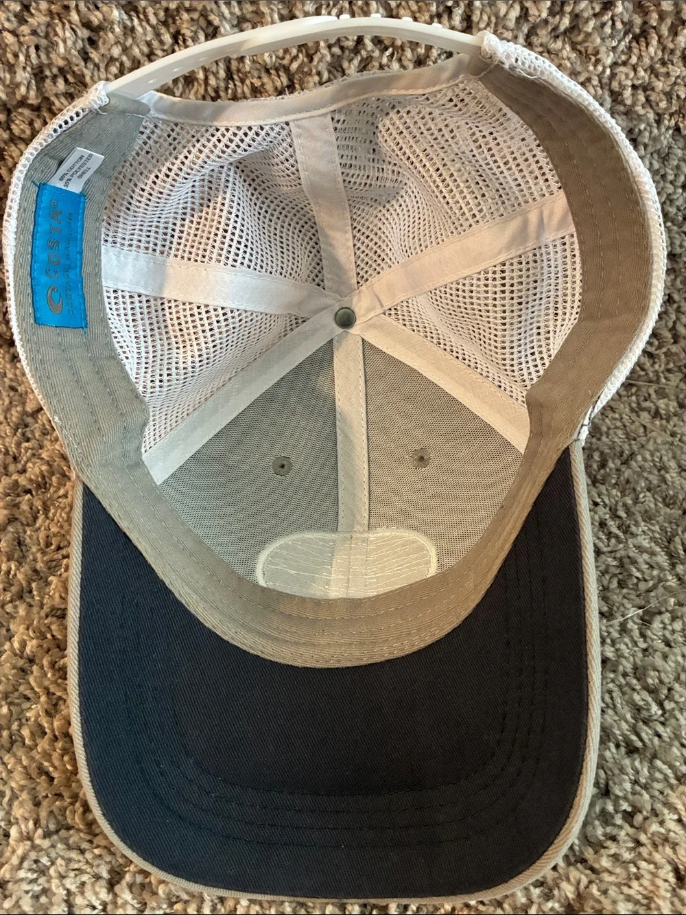 Costa Khaki Shark Osearch Trucker SnapBack Cap